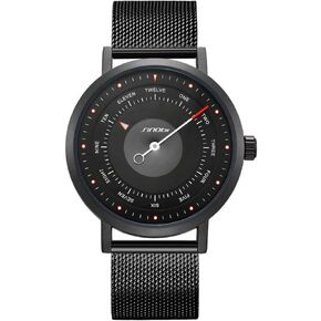 SHENGKE SINOBI Business Watches Men Fashion Original Design Watch Men Steel Mesh Men's Watch Clock Relogio Masculino Creative Wristwatch