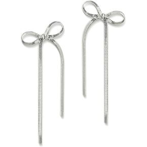 Frigotine Gold rhinestones Bow Drop Dangle Earrings for Women Girls - Sparkly Elegant Crystal Dangling Tassel Fashion Wedding Bridal Earring Jewelry Gifts in Kuwait