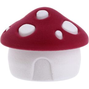 Cabilock Single Ring Jewelry Box Mushroom Shape Jewelry Box Rings Storage Case Necklace and Ring Organizer Blue