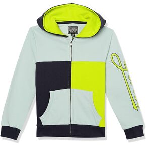 GUESS Boys' Hooded Long Sleeve Top W/Zipper
