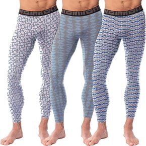 AMERICAN HEAVEN Men's Base Layer/Athletic/Running Tights/Leggings-Soft Thermal Bottoms| Multi Packs