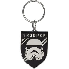 Plasticolor Star Wars Stormtrooper Badge Metallic Keychain