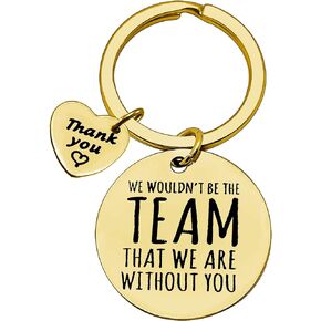 Dabihu Thank You Gift Keychain for Team Leader Coworker Appreciation Jewelry Employee Anniversary Going Away Retirement Gift