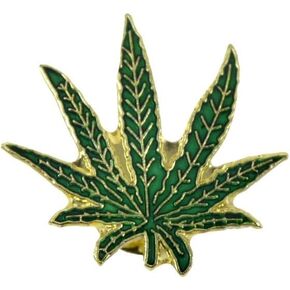 Treasure Gurus Enamel Pot Marijuana Weed Leaf Jacket Lapel Vest Pin Backpack Decor Hat Bag Tack