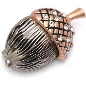 Vintage Brown Pinecone Brooch for Women - Cute Small Steel Brooch Pin Girls