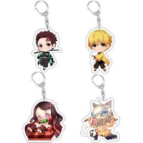 سلاسل المفاتيح أنيمي، مجموعة سلاسل المفاتيح الاكريليك لطيف Kawaii لحقائب الظهر، هدايا للنساء الرجال الفتيان الفتيات in Kuwait