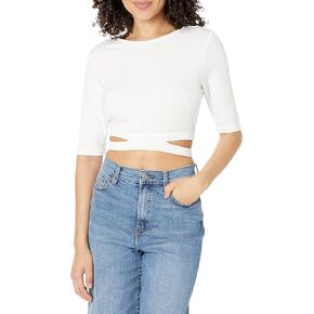 The Drop Women's Genievive Cropped Cutout Top