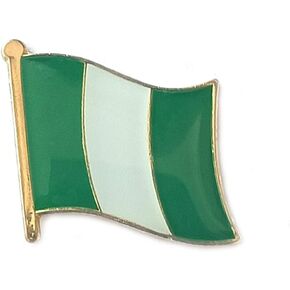 Nigeria National Flag International Travel Small Pins Enamel Made Metal Souvenir for Hat Clothes Backpack