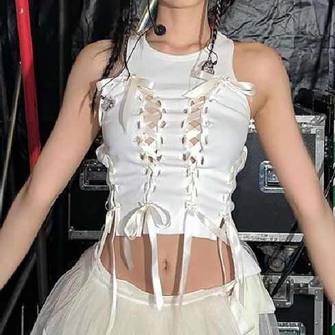 FlyCC المرأة مثير الرسن المحاصيل الأعلى غير النظامية زهرة متقاطع كامي باندانا أعلى تانك الأعلى in Kuwait