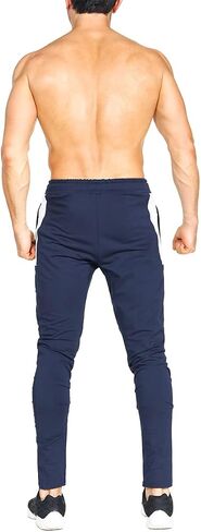 BROKIG Mens Workout Jogger Pants Gym Tapered Athletic Slim Sweatpants with Zipper Pocket in Saudi Arabia