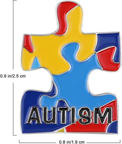 CMajor Awarness Autism Puzzle Piece Enamel Lapel Pin in Kuwait