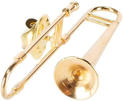 شركة برودواي جيفت كولدس بروش على شكل آلة موسيقية مصغرة مع حقيبة آلة ناعمة حمراء in Kuwait