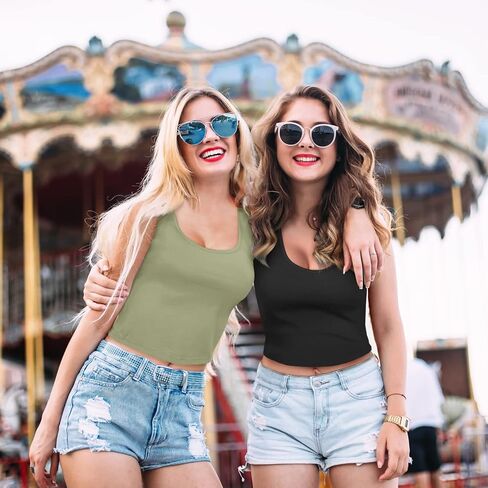 KCDDUMK 4 قطع من القمصان الأساسية بدون أكمام بدون أكمام من القطن الرياضي للنساء in Kuwait