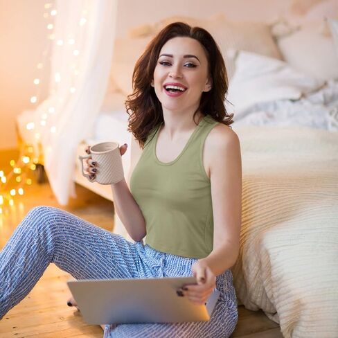 KCDDUMK 4 قطع من القمصان الأساسية بدون أكمام بدون أكمام من القطن الرياضي للنساء in Kuwait