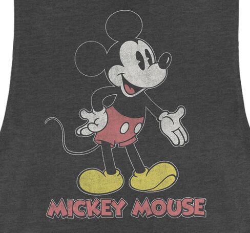 Disney Classic 70's Mickey Women's Muscle Tank in Saudi Arabia