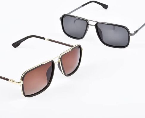 نظارة شمسية OPTOFENDY Aviator للرجال، نظارات شمسية مستقطبة للرجال نظارة شمسية مربعة للرجال طراز عسكري عتيق نظارات شمسية Aviator in Kuwait