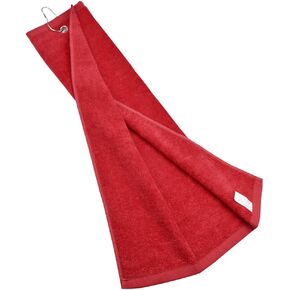Golf Towel with Clip Grommet Cotton Terry-Cloth for Golf Bag, 16 x 23.6 Inches