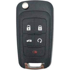Folding Flip Replacement Key Fob Cover Case fit for Chevy Malibu Camaro Cruze Impala Equinox Sonic Terrain Keyless Entry Key Fob Shell
