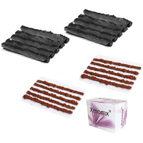 20 pcs for 2 Sizes Bike Tubeless Tire Repair Kit Strips Rope Refills Plugs 1.5 mm 3.5 mm Emergency Puncture Flat for Road Bikes Mountain Bikes