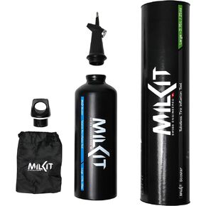 milKit Tubeless Booster - The Award-Winning Tubeless Bicycle Tire Inflator - Inflate Your Tubeless Tires Quickly and Easily Anywhere with a Boost!
