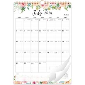 2025-2026 Wall Calendar - JUL 2025 - DEC 2026, 18 Months Calendar 2025-2026, 11.4" x 14.5", Large Blocks, 2025-2026 Calendar, Premium Paper, Floral