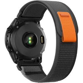 26mm watch band for garmin fenix 7x sapphire solar fenix 6x pro solar fenix 5x 3 hr quick release fit Nylon watch strap replacement for garmin epix 2 pro sapphire 51mm Descent MK1/2/2i