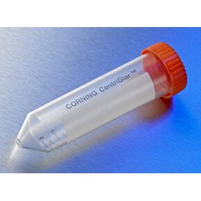 Corning 4558 Polypropylene Conical Bottom Centrifuge Tube with CentriStar Cap, Universal Rack Packed, Sterile, 50mL Capacity, Pack of 25
