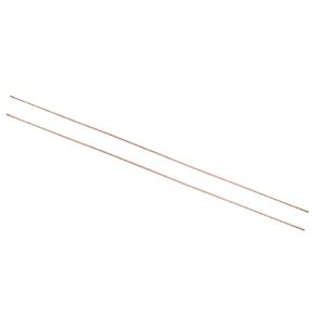 PATIKIL 1/16 x 1/16 x 20" T2 Copper Square Bar, 2pcs Solid Flat Mill Stock for Crafting Maintenance Electrical Architectural Decoration, Copper