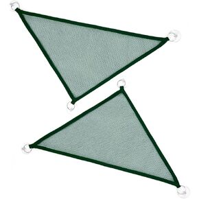 2 Pcs Bearded Dragon Lizard Hammock, Geckos Hammock, Breathable Mesh Reptile Hammock, Suitable for Iguanas, Anoles, Geckos, Snakes, Chameleon（Black）