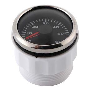 52Mm Tachometer,Outboard Tachometer,52Mm Tachometer Gauge,Automotive Instrument Panel Tachometer Gauges,52Mm/2In 6000Rpm Tachometer LCD for Auto Outboard Engine Construction Machinery Motorcycle