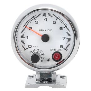 Tachometer, KIMISS 3.75in 0‑8000 RPM Tacho Gauge 7 Color Background Lights Engine Tachometer Gauge for 4 6 8 Cylinder 12V Gasoline Powered Vehicles