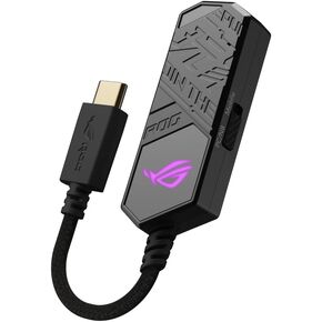 ROG Clavis USB-C إلى 3.5 مم DAC للألعاب مع ميكروفون AI لإلغاء الضوضاء، وتقنية MQA Rendering، وESS 9281 Quad DAC™، ومضخم الصوت، وAura Sync. يتوافق ROG Clavis مع أجهزة الكمبيوتر الشخصية والأجهزة المحمولة وأجهزة الكمبيوتر المحمولة in Kuwait