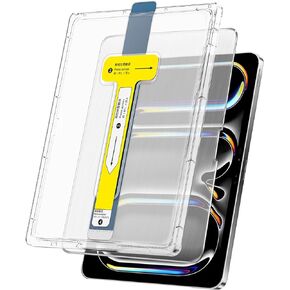 واقي شاشة زجاجي غير لامع من TQLGY لجهاز iPad Pro 11 بوصة M4 (موديل 2024، الجيل الخامس)، تركيب تلقائي لإزالة الغبار، زجاج مقسى 9H، مضاد للوهج، مضاد لبصمات الأصابع، مضاد للخدش، عبوة واحدة in Kuwait
