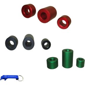 TC-Motor 6061 Billet Aluminum Wheel Spacers For Kawasaki Dirt Pit Bike KLX110 KLX110L KLX 110L (Green)