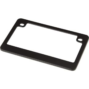 Custom Frames 92774 Matte Black Dealer Frame Motorcycle License Plate Frame