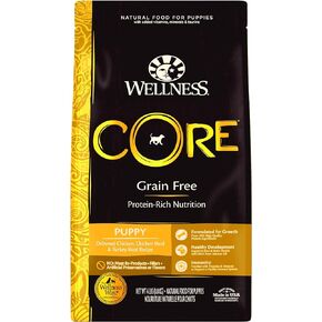 Wellness CORE Natural Grain Free Dry Dog Food, Puppy, 4-Pound Bag