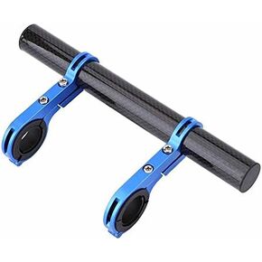 Bicycle Handlebar Extender Mount Bike Extension Mount Holder 25.4mm31.8mm Double Bike Bracket Handlebar Extension for Bike Light Flashlight Speedometer(Blue)