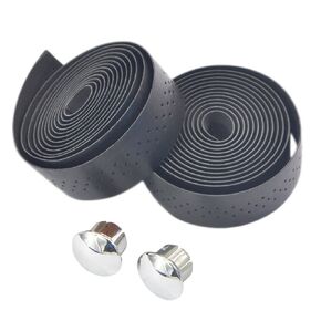 UPANBIKE Bike Handlebar Tape with Stomata Luxury Synthetic Leather Wraps for Road Bike Fixed Gear Bike (2pcs/Set)