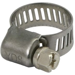 EVEREON 400 Grade Stainless Steel Mini Hose Clamp, Worm Drive, SAE Size 4, 5/16" to 5/8" Diameter Range, 0.35" Bandwidth (Pack of 20)