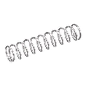 uxcell Compression Spring,304 Stainless Steel,9mm OD,1mm Wire Size,9mm Compressed Length,45mm Free Length,31.4N Load Capacity, Silver Tone,10pcs