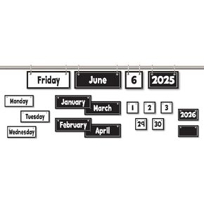 Teacher Created Resources Black and White Flip Calendar