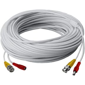 Lorex RG59 Power Accessory Cable, High Performance BNC Video Cable for Security Camera Systems, for Analog HD (CVI/TVI/AHD/MPX) or Analog (CVBS) Surveillance System, 250 feet (76m)