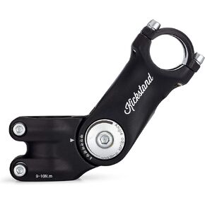 Kickstand Cycleworks Adjustable Bicycle Handlebar Stem - 0-60 Degree Adjustable Riser Stem for Mountain, Road, and Hybrid Bikes - 25.4 and 31.8 Clamp Diameter Options