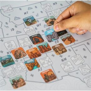 National Park Travel Map (Sticker Map)