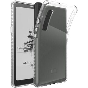 TUDIA SKN Designed for Onyx Boox Palma Case 6.13" Back Cover, [Reinforced Corners] Shockproof Slim Anti-Yellowing Silicone Gel Clear Back Lightweight Grip TPU Bumper for eReader (Black)