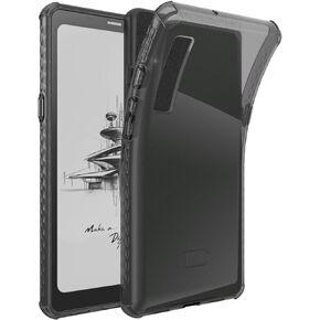TUDIA SKN Designed for Onyx Boox Palma Case 6.13" Back Cover, [Reinforced Corners] Shockproof Slim Anti-Yellowing Silicone Gel Clear Back Lightweight Grip TPU Bumper for eReader (Black)
