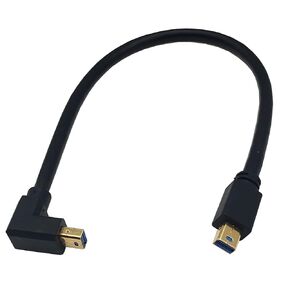 Qaoquda Mini DisplayPort Cable, 1FT 90 Degree Left Angled 8K Mini DisplayPort (Mini DP) Male to Male 8K Extension Cord for with Mini DP PC/Laptop (Up Angle)