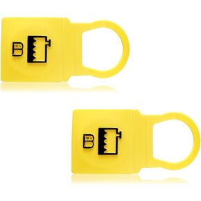 2 Pack Engine Yellow Coolant Reservoir Cap, Car Reservoir Cap Radiator Recovery Overflow Tank Cap Compatible with/Dodge/Ram 55111074AA 52079331
