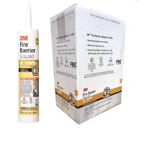 3M(TM) Fire Barrier Sealant IC 15WB+, 10.1 fl. oz, Cartridge, 12/case You are Purchasing The Min Order Quantity which is 12 CART
