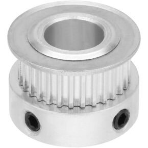 uxcell Aluminum 30 Teeth 10mm Bore 2.032mm Pitch Timing Belt Pulley for 6mm Belt